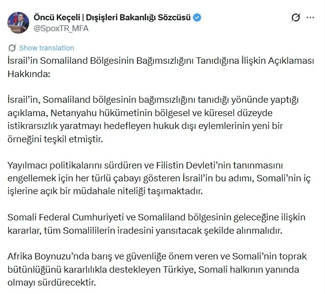 0x0-disislerinden-israilin-somaliland-iddiasina-sert-yanit-hukuk-disi-adimlari-reddediyoruz-1766770150152 Türkiye’den İsrail’in Somaliland iddiasına sert yanıt: Hukuk dışı adımları reddediyoruz