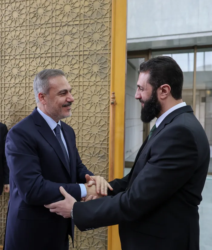 Dışişleri Bakanı Hakan Fidan ve Suriye Devlet Başkanı Ahmed el- Şara