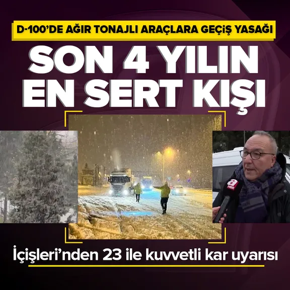 CANLI | Meteoroloji yeni harita paylaştı! İçişleri Bakanlığı’ndan 23 ile kuvvetli kar uyarısı