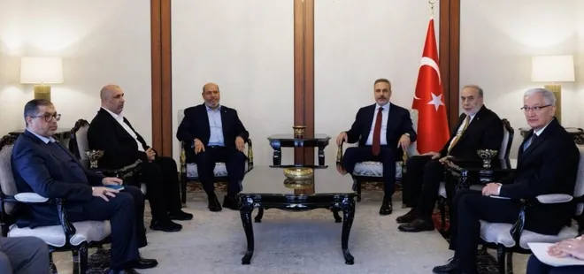 SON DAKİKA! Dışişleri Bakanı Hakan Fidan Hamas heyetiyle bir araya geldi!
