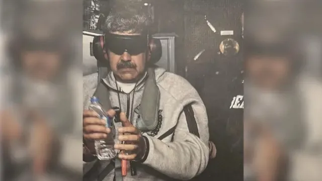 Maduro'nun ABD'ye kaçırılma görüntüleri (Foto: BBC)