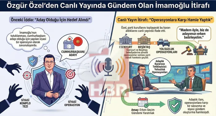 Özgür Özel'den canlı yayında gündem olan İmamoğlu itirafı (Foto: ahaber)