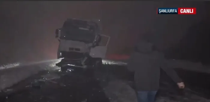 A Haber muhabiri Mehmet Geçgel, kaza bölgesine giderek son gelişmeleri aktardı. (Ekran görüntüsü)