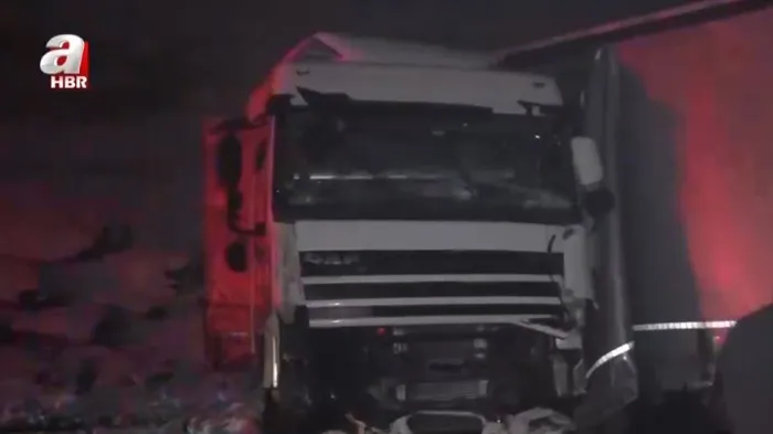 A Haber muhabiri Mehmet Geçgel, kaza bölgesine giderek son gelişmeleri aktardı. (Ekran görüntüsü)