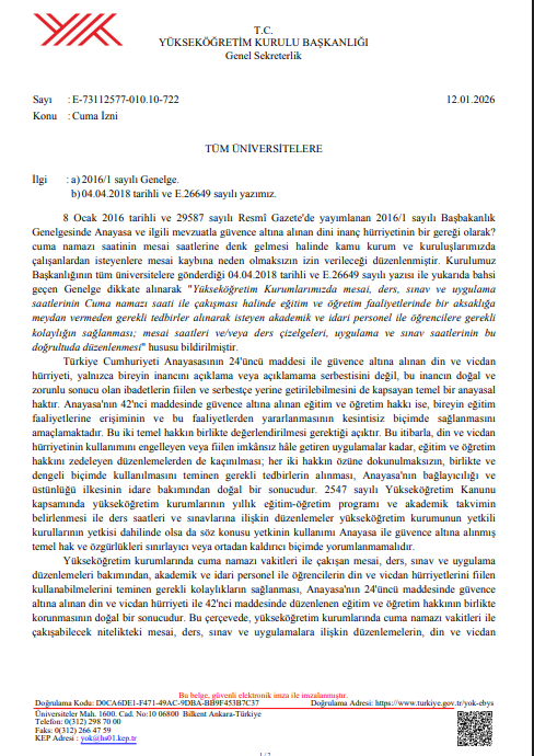 ekran-goruntusu-2026-01-13-095430 YÖK’ten üniversitelere talimat: Cuma namazı saatine ders ve sınav koymayın